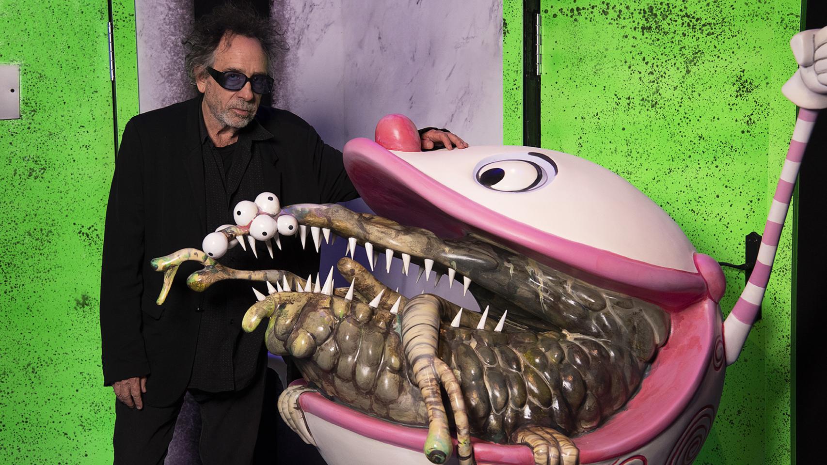 Tim Burton en la exposición 'En el laberinto'