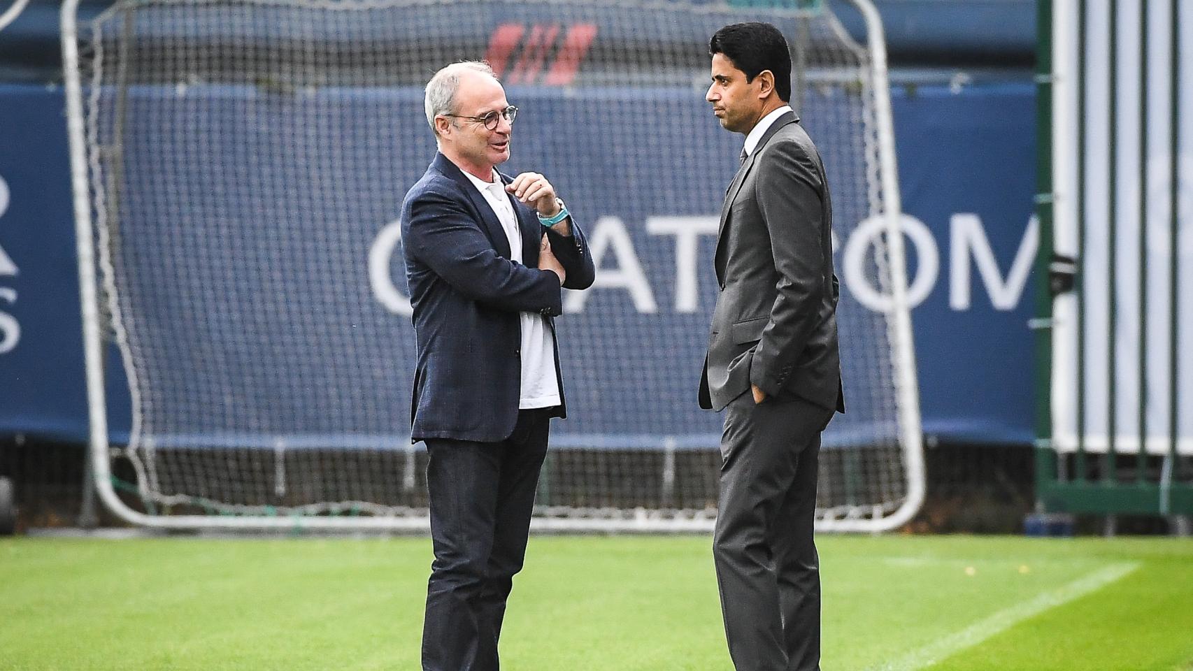 Nasser Al-Khelaïfi y Luis Campos
