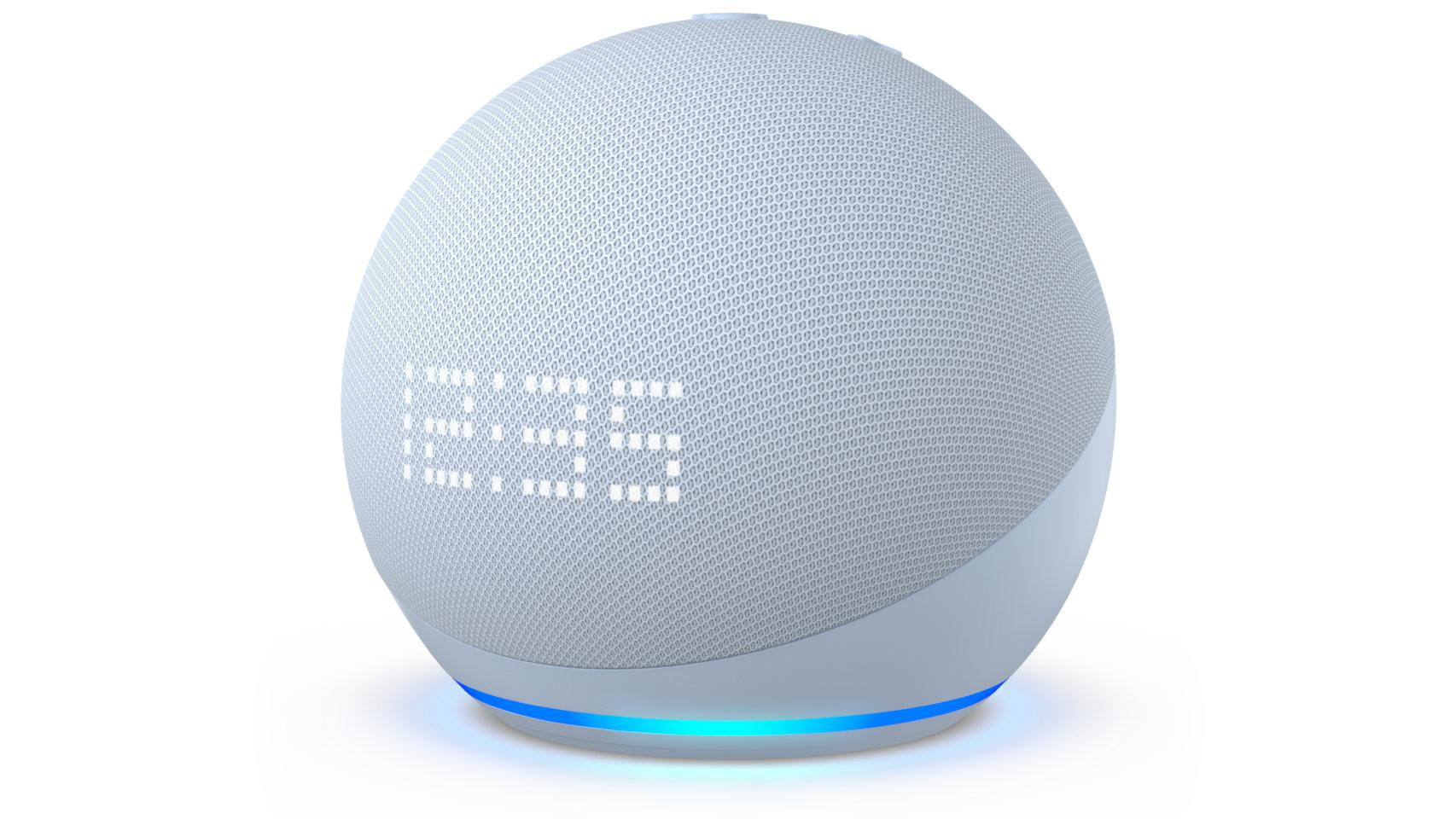 Amazon Echo Dot con reloj