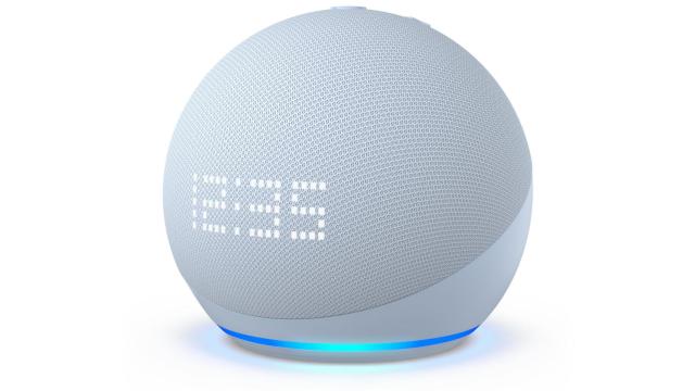 Amazon Echo Dot con reloj