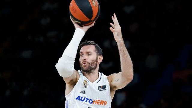 Rudy Fernández, en un partido del Real Madrid de Baloncesto