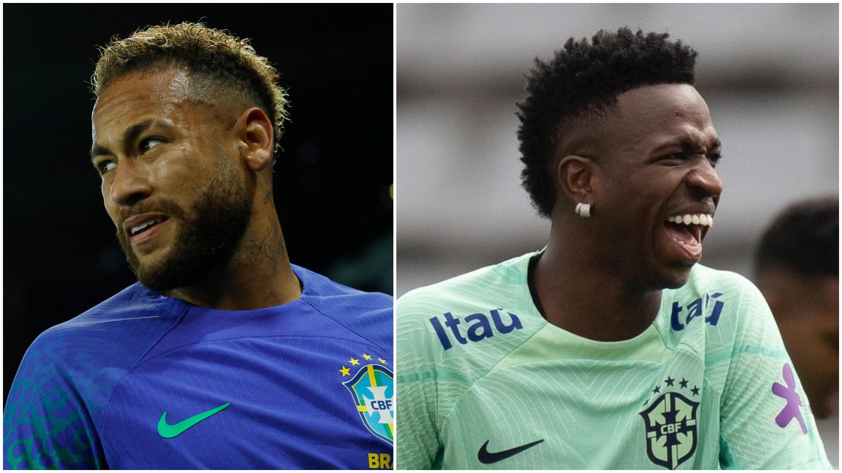 Neymar y Vinicius