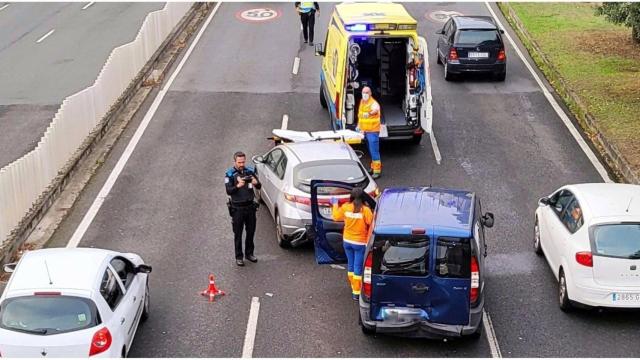 Accidente este miércoles en Alfonso Molina.