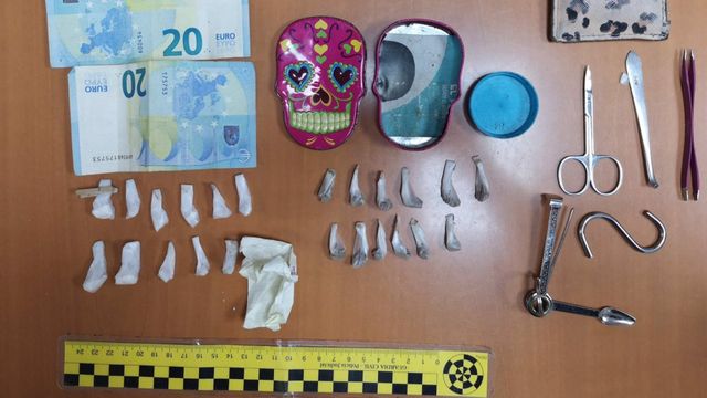 Imagen del material incautado.
