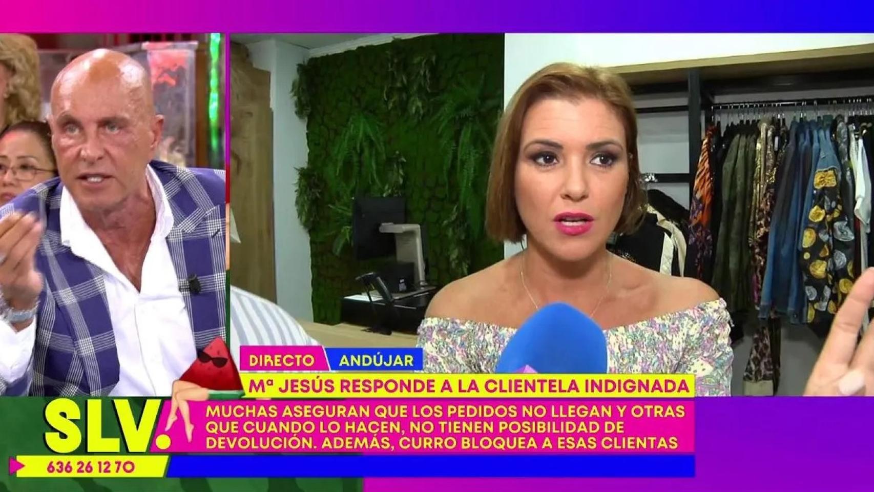 Kiko Hernández y María Jesús Ruiz en 'Sálvame'