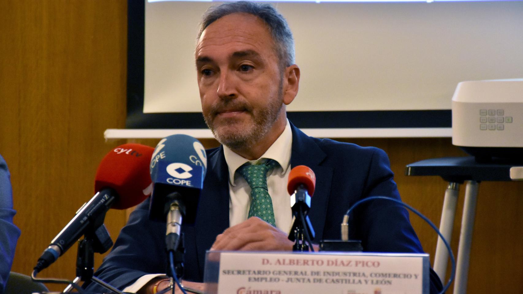 El secretario general de Industria, Comercio y Empleo de la Junta de Castilla y León, Alberto Díaz, en Zamora