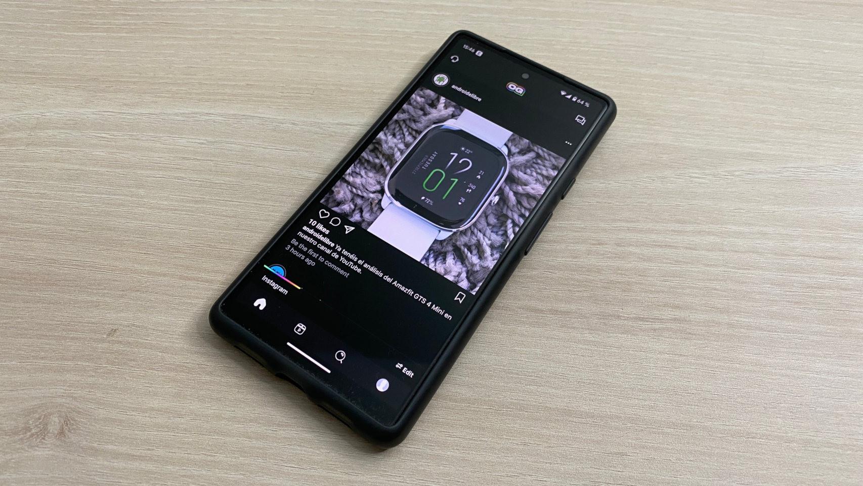 The OG App ejecutándose en un Android