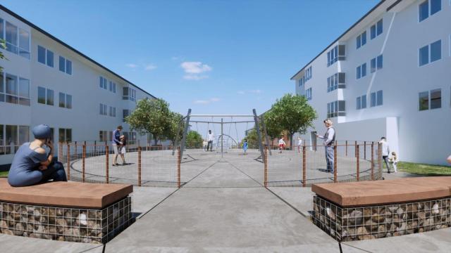 Así será la plaza Galán de Arteixo tras su reforma.