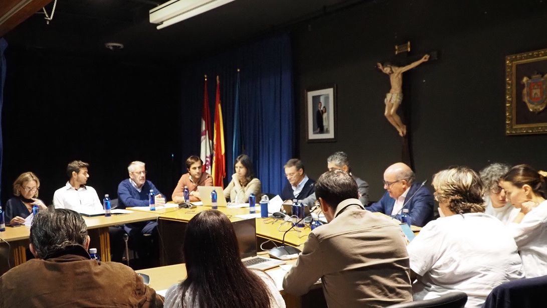 Imagen del pleno en el Ayuntamiento de Simancas