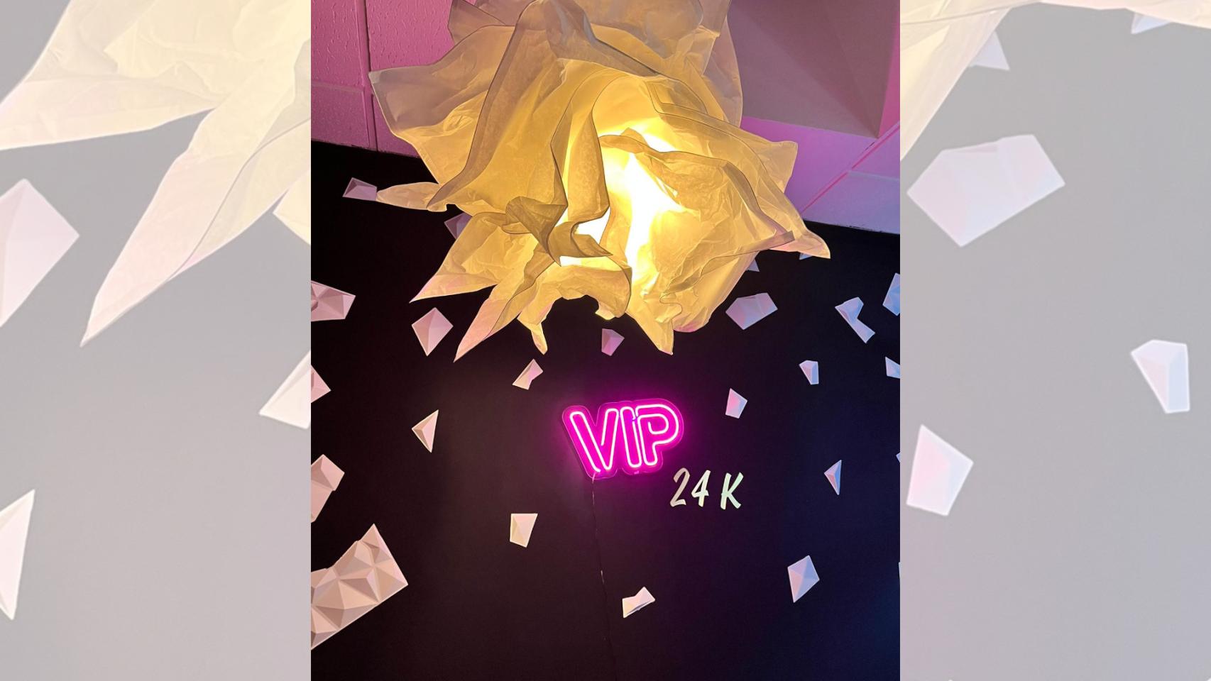 Decoración de la zona VIP de Polar, en las galerías Príncipe 22.