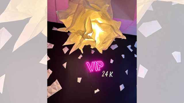 Decoración de la zona VIP de Polar, en las galerías Príncipe 22.