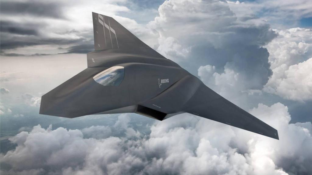 Render de avión caza de sexta generación