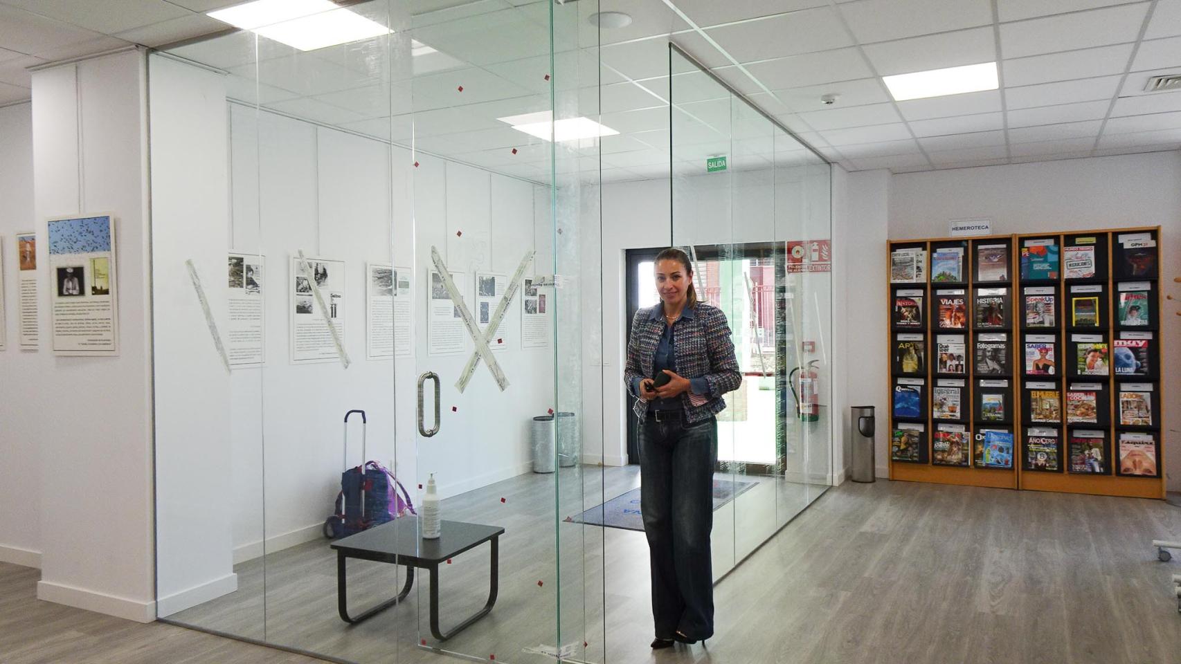 Nuevo vestíbulo acristalado en la biblioteca de Santa Marta