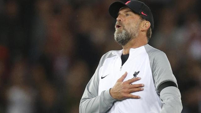 Jürgen Klopp, en un partido del Liverpool de la temporada 2022/2023