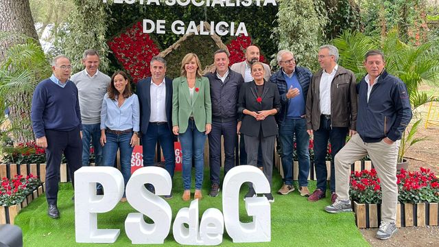 Madatarios socialistas gallegos en la XI Festa Socialista de Galicia.