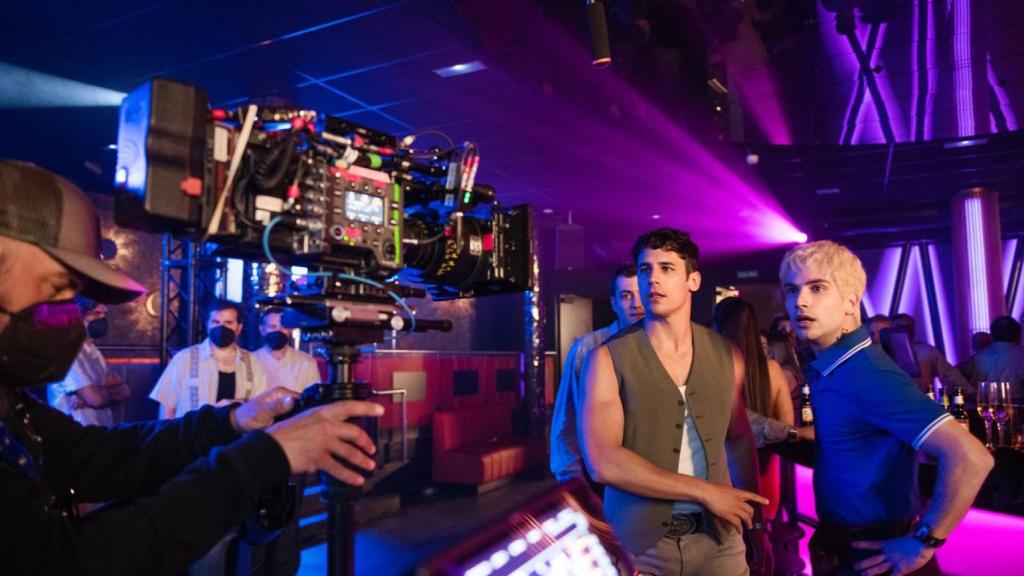 Imagen del rodaje de 'Nacho', la ficción sobre la vida de Nacho Vidal.