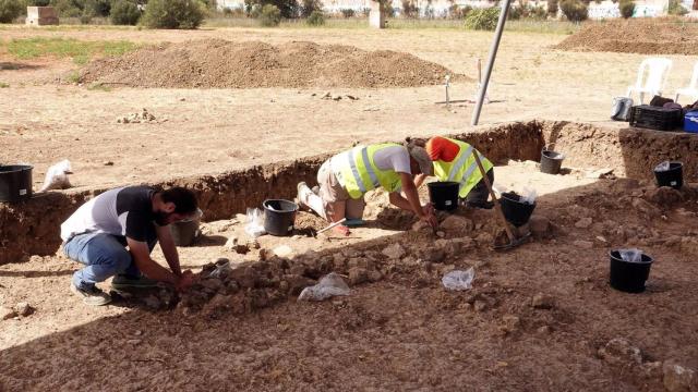 Imagen de archivo de los trabajos arqueológicos realizados en el Cerro del Villar.