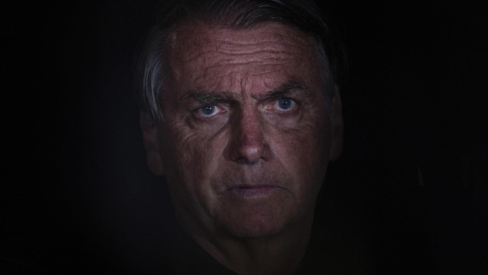 Jair Bolsonaro en la noche electoral.