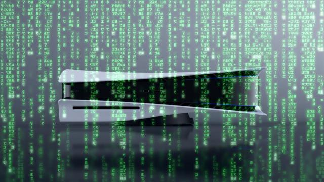 PlayStation 5 en un fotomontaje.