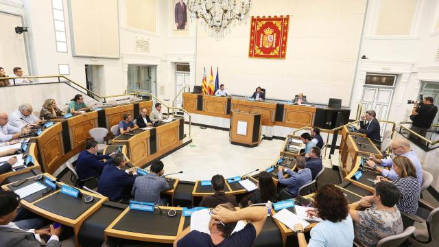 Momento de la reunión del Consejo Económico y Social de la Diputación de Alicante, este lunes.