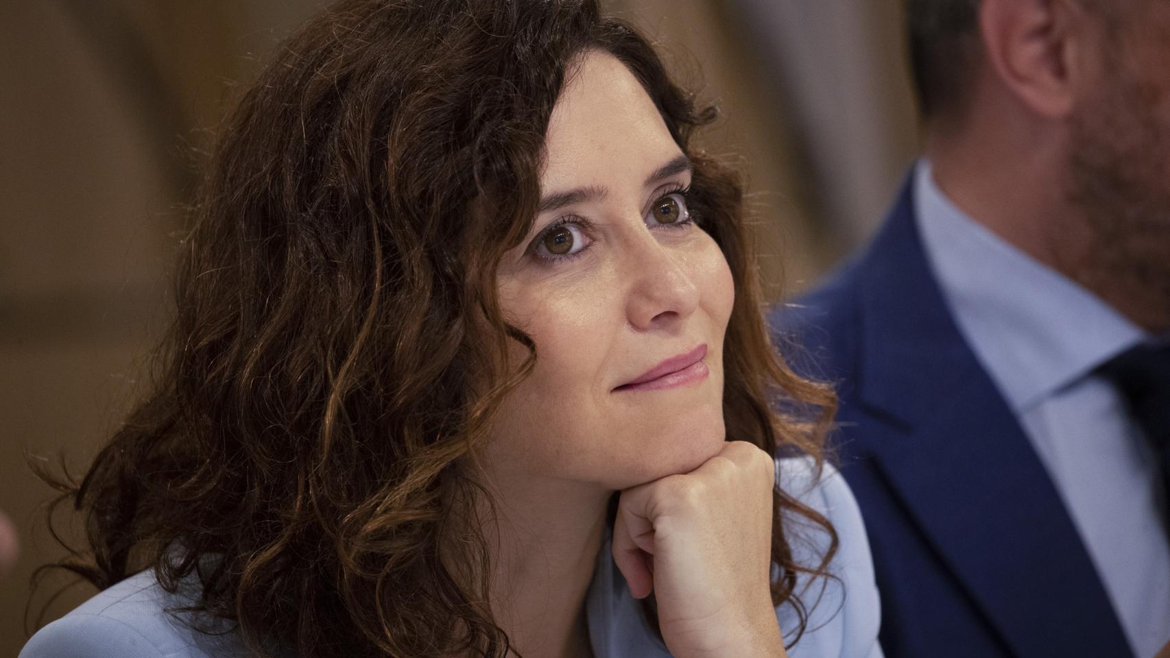 La presidenta de la Comunidad de Madrid, Isabel Díaz Ayuso, este lunes en Barcelona.