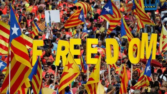 Manifestación independentista de la Diada de 2018.