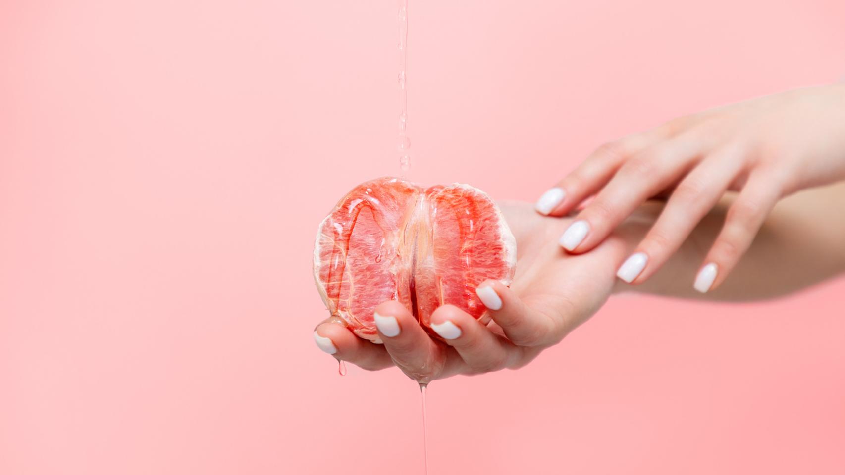 Una mandarina.