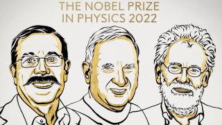 Alain Aspect, John F. Clauser y Anton Zeilinger, Premios Nobel de Física 2022.