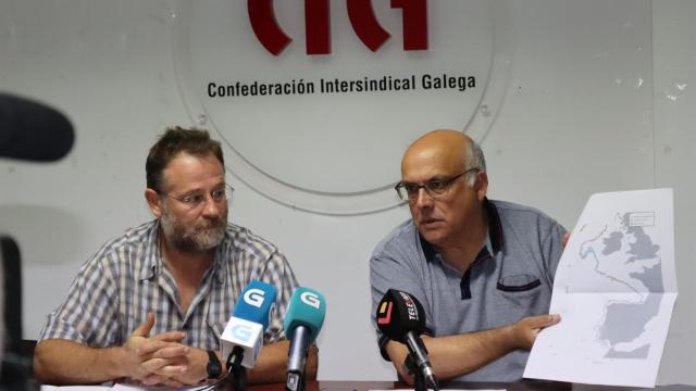 Paulo Carril en la rueda de prensa de este martes en Vigo.