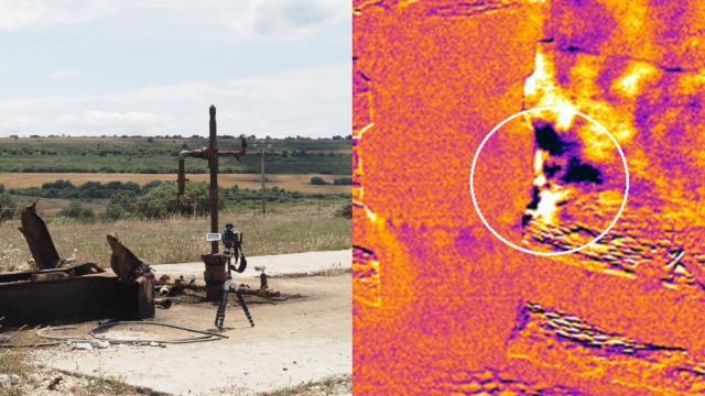 Fuga de metano del cabezal del pozo abandonado de Ayoluengo (Burgos).