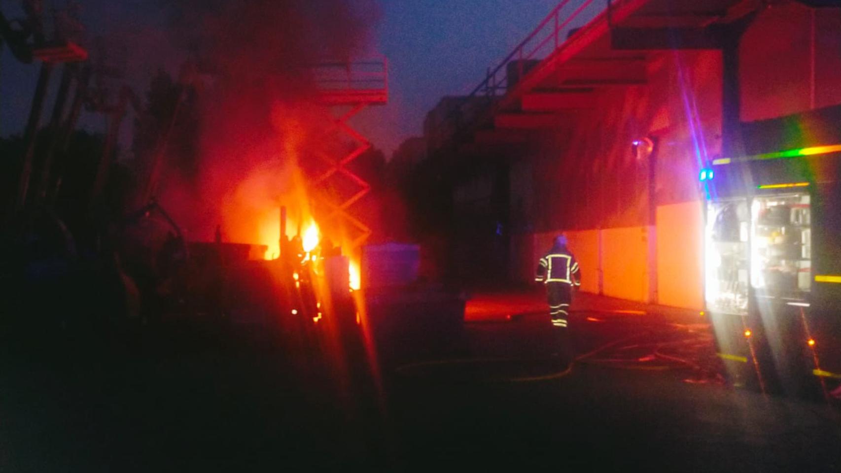 Incendio en Blape