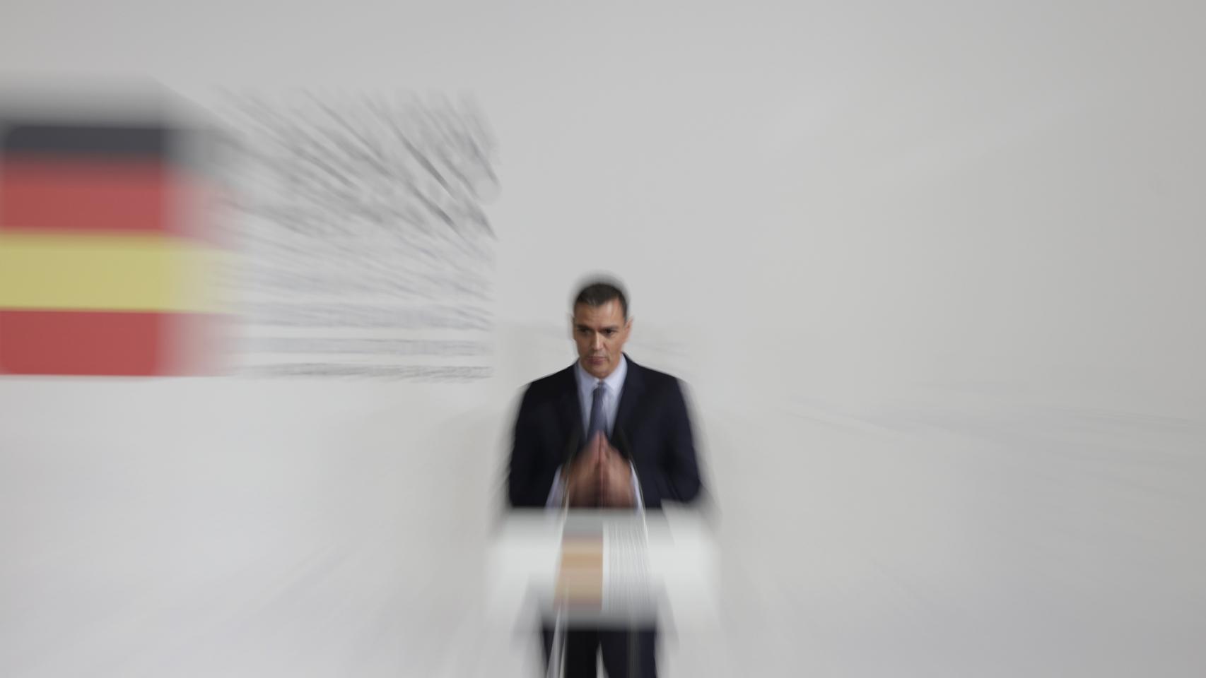 El presidente del Gobierno, Pedro Sánchez, este miércoles en La Coruña.