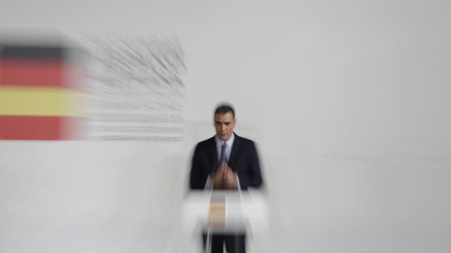 El presidente del Gobierno, Pedro Sánchez, este miércoles en La Coruña.