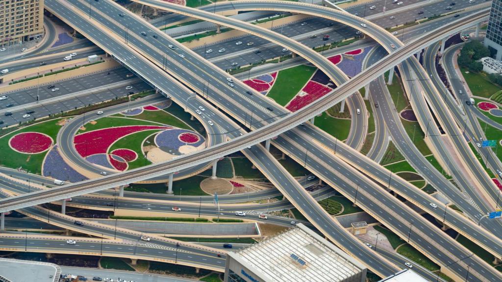 Un nudo de carreteras.