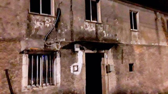 Vivienda unifamiliar afectada por el fuego en Culleredo
