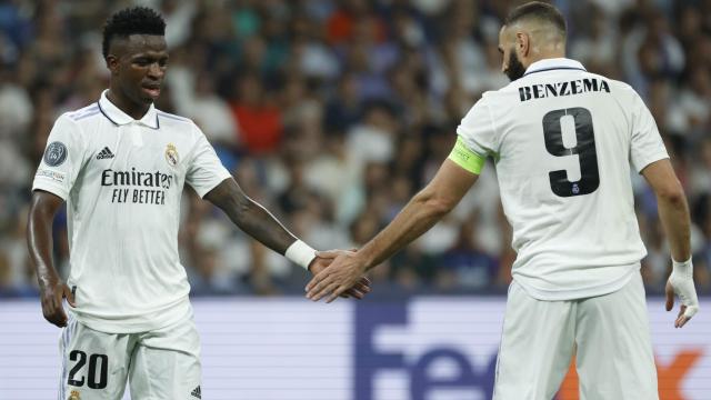 Vinicius y Benzema