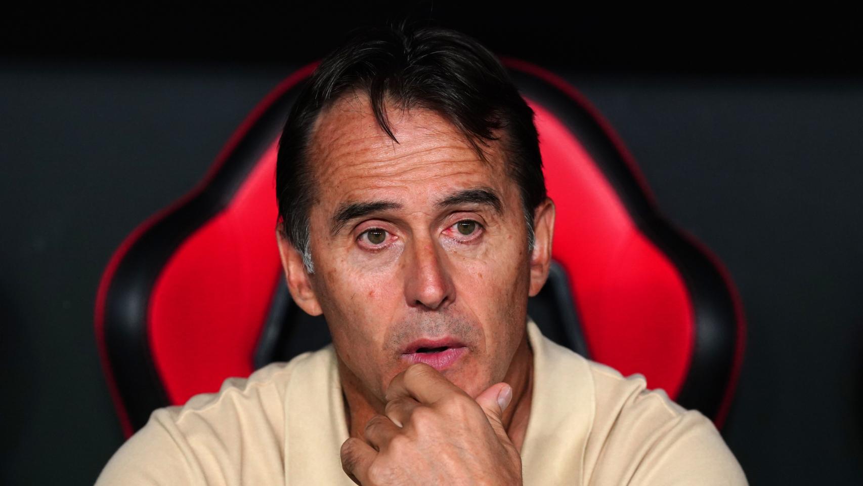 Julen Lopetegui durante un partido como entrenador del Sevilla
