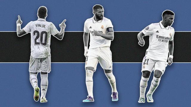 Vinicius, Benzema y Rodrygo