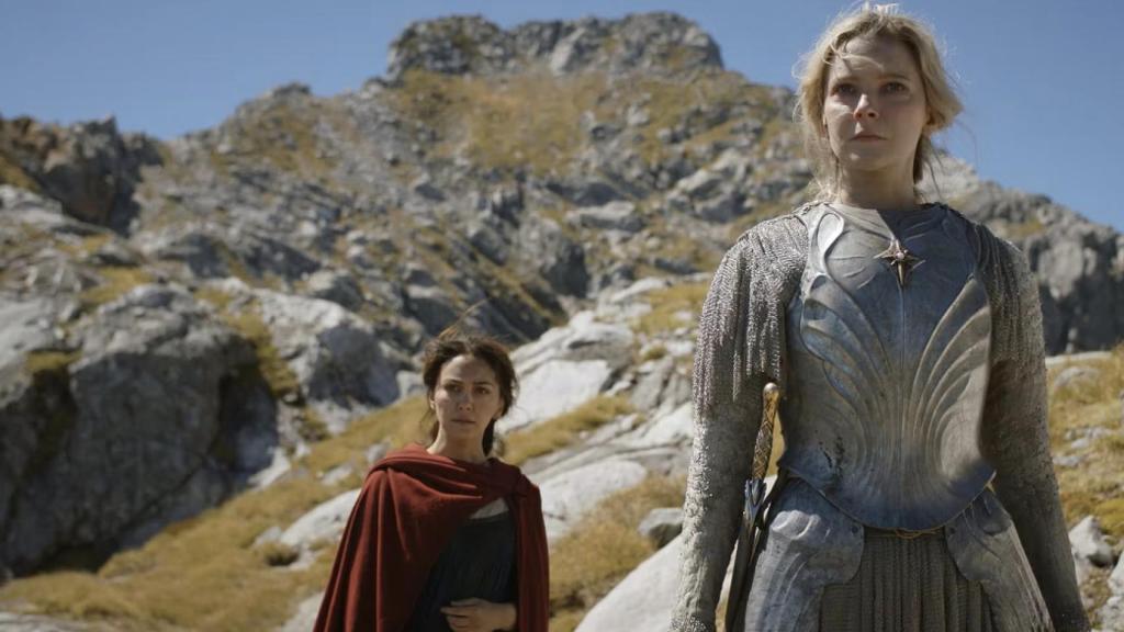 Bronwyn y Galadriel en el séptimo episodio de la temporada.