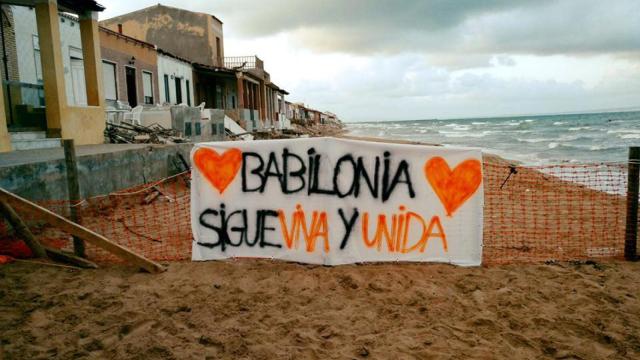 Casa de Playa Babilonia, el litoral engullido por el mar en Guardamar.