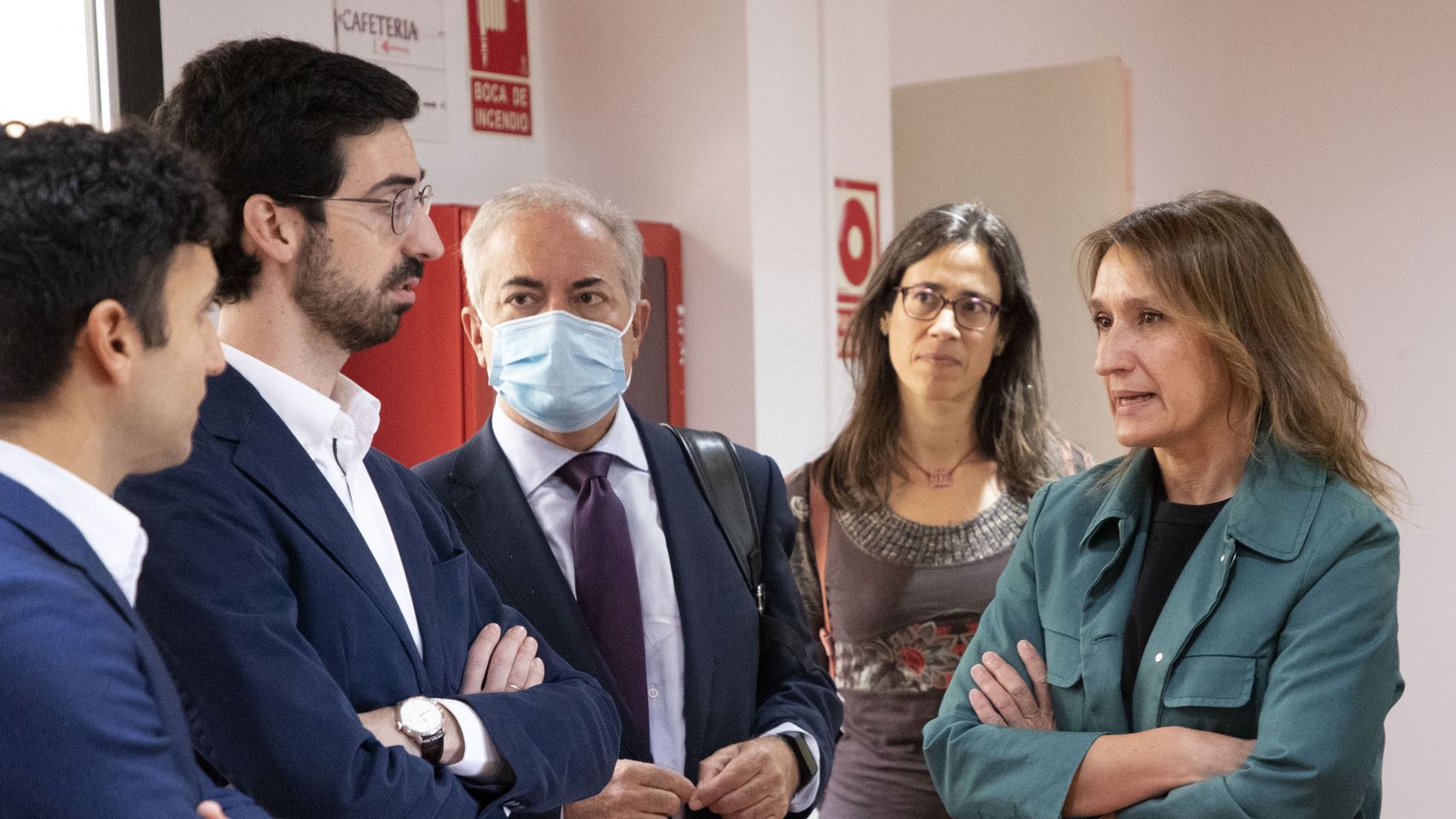 La consejera de Educación, Rocío Lucas, en su visita a Salamanca