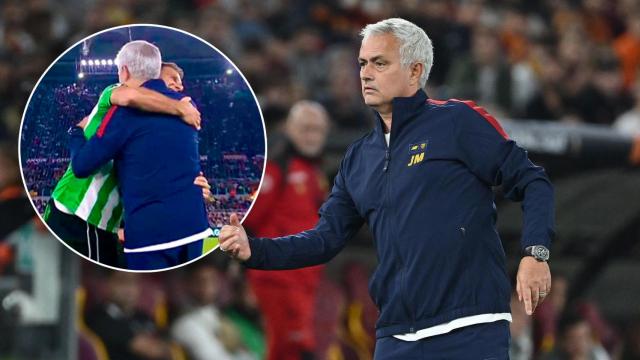 Mourinho se declara a Joaquín tras darse un emotivo abrazo
