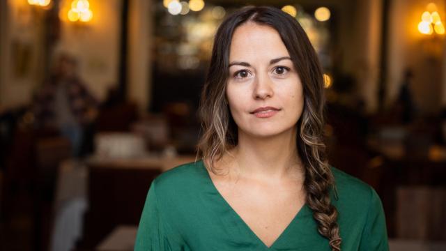 La escritora Lana Bastašić en el Círculo de Bellas Artes de Madrid