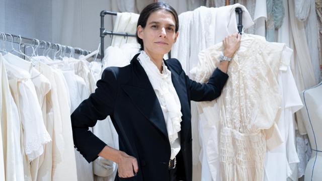 Inés Martin Alcalde, posando en su taller