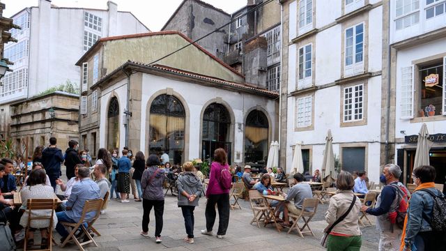 Calle del centro de Santiago