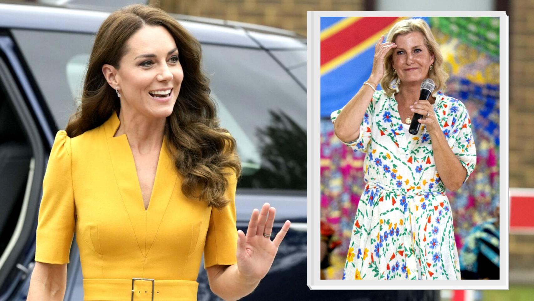 Kate Middleton y la condesa de Wessex en un montaje de JALEOS.