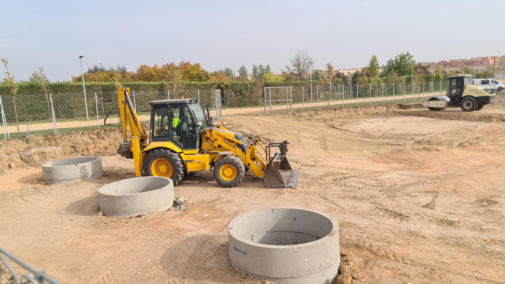 Inicio de las obras en los huertos urbanos de Salamanca