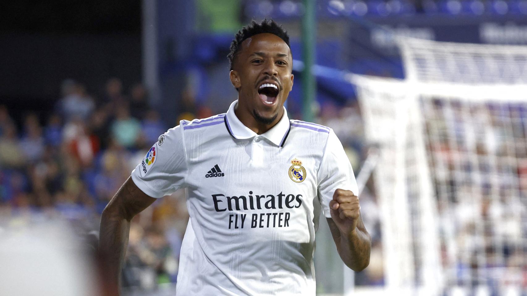Militao celebra su gol al Getafe