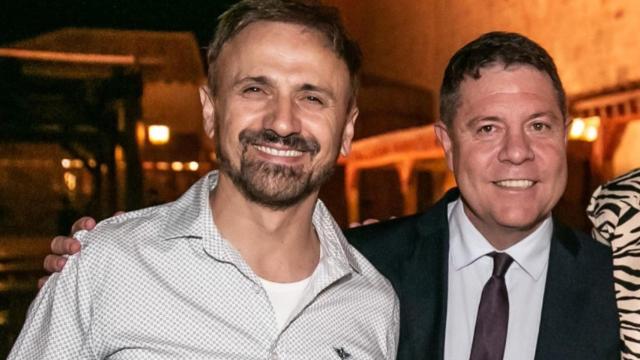 Emiliano García-Page junto a José Mota. Foto: Twitter @garciapage.