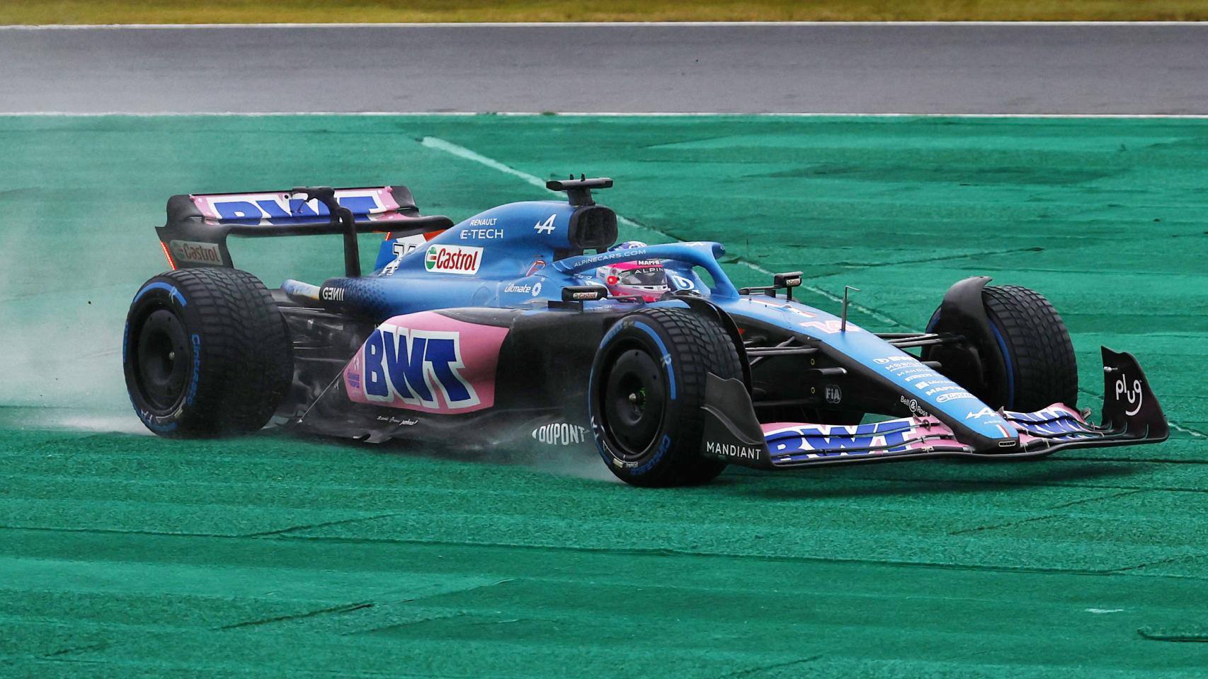 Fernando Alonso, a los mandos del Alpine en Suzuka.